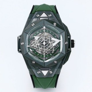 ☆Super popular☆ Hublot Big Bang Unico Sang Bleu II Green Ceramic hun98773