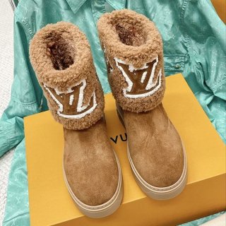 ☆Super popular☆Louis Vuitton Women's Mouton Boots Fake Fluffy vub41308