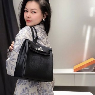 Hermes Kelly Ado PM Backpack Replica Kelly Ado Silver Hardware