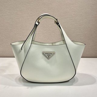 Easy to use Prada medium leather tote bag replica puv64586