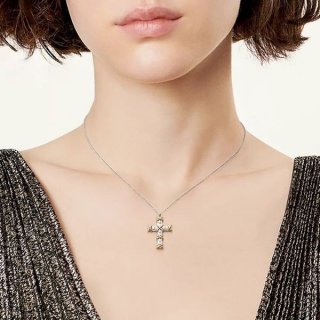 n-grade recommended tiffany jean schlumberger 10 stone cross pendant replica tih25738