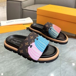 n-grade recommendedLouis Vuitton x Yayoi Kusama pumpkin sandals replica 1ABD91