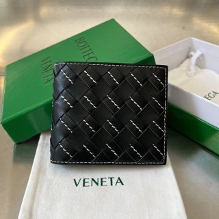 Bottega Veneta Intrecciato Bi-fold Wallet Copy Stitch boo37301
