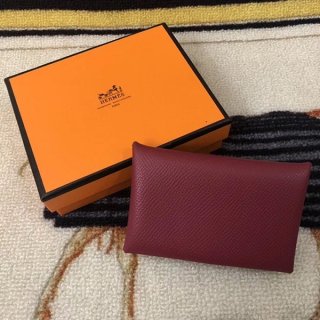 Hermes Calvi Replica Duo Coin Case he19114