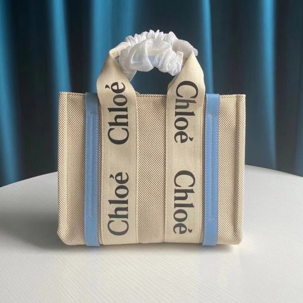 Competition Chloe Woody Fake Woody Shopping Bag 3 Model Sizes CHT32000
