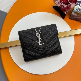 Saint Laurent Monogram Tri-fold Wallet Replica Sae61428