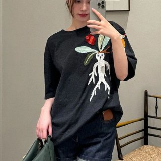 ☆Super popular☆Loewe replica Anagram Flower short sleeve T-shirt low13210