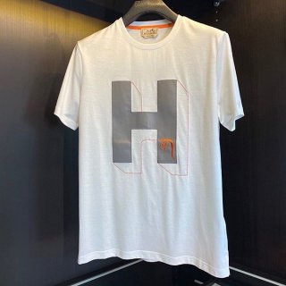 No.1 popular Hermes pocket embroidered straight cut T-shirt copy ery74254