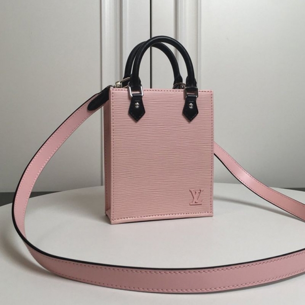 Louis Vuitton Petite Sac Plat Replica Epi Rose Ballerine Shoulder Bag M69575