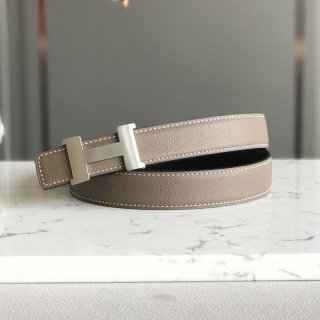 No.1 in popularity★Hermes★Silver Ankle H Replica 25mm Reversible Belt erf66279