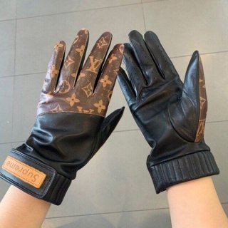 Supreme x Louis Vuitton Leather Monogram Gloves vuo75889