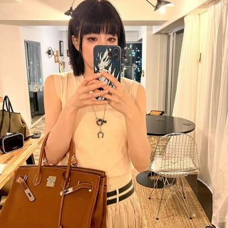 [Popular item] Hermes Carrousel logo necklace copy erd43887
