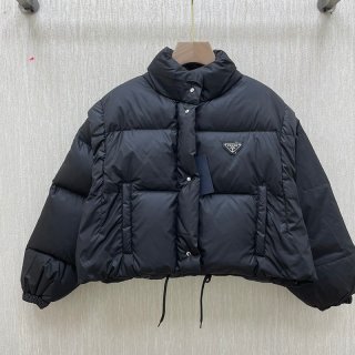 Super Hot Topic!★Prada Down Jacket Replica Outlet Hooded Short puu53949