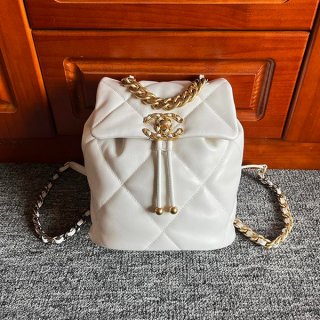 No.1 Popular Chanel 19 Backpack Copy Backpack White B04852