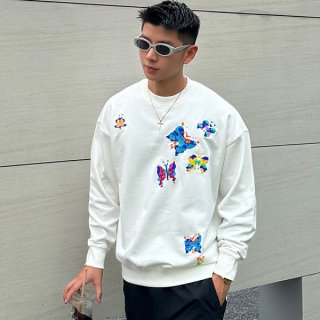 Louis Vuitton Replica LV Butterfly Crew Neck Sweatshirt vua58584