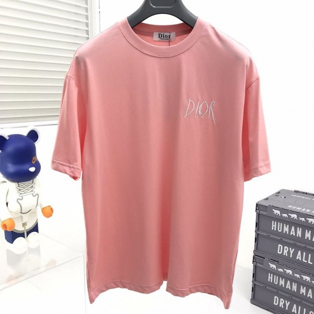 Free shipping Dior T-shirt replica linen cotton jersey deo90298