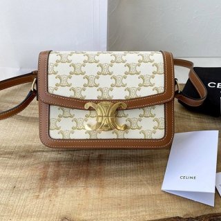 Celine Classic Triomphe Bag Replica White 2 Sizes 188882BZ401BC