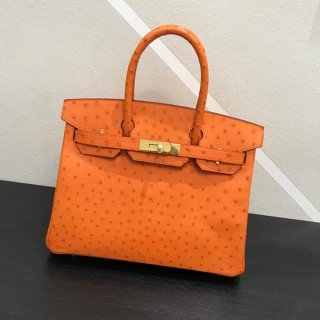 Cheap Hermes Birkin 30 with tracking, fake ostrich leather, G hardware era58896