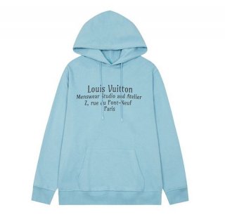 New design Louis Vuitton hoodie parka blue replica vup52931