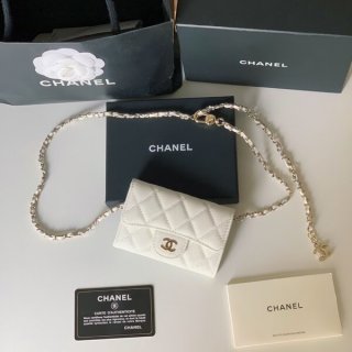 Very popular: Chanel chain wallet replica caviar skin shk74512