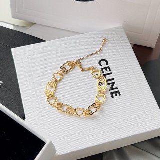 Eye-catching color Celine Myon Triomphe Link Bracelet Replica Cep66277