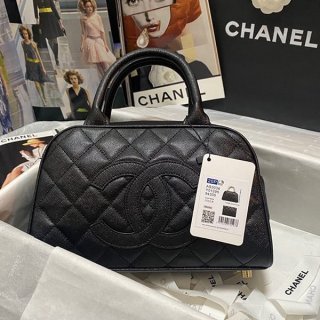 Competitive Chanel replica caviar skin mini Boston bag shu00132