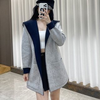 [Latest work] Louis Vuitton coat replica hood belt reversible vut90958