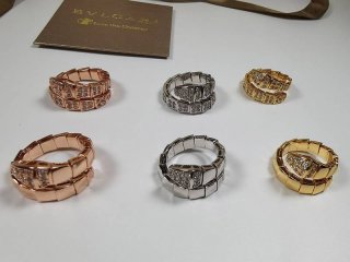 Very popular Bulgari Serpenti ring replica 18K gold Buc70832