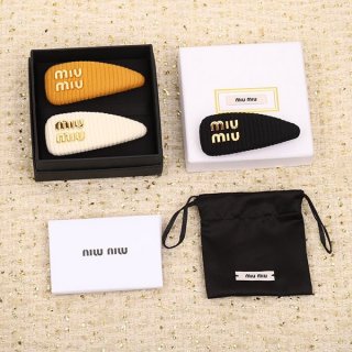 Rare Miu Miu Replica Hairpin Crystal Satin Hair Clip 3 Colors 5IF0922