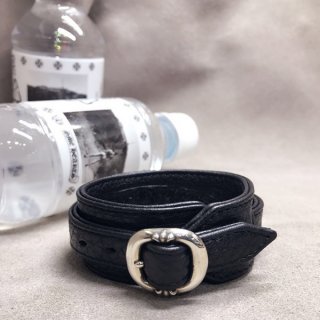 Chrome Hearts GUNSLINGER Gunslinger Replica Cross Ball Leather Bracelet Kuc69547