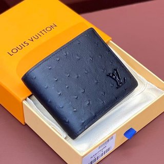 Sale New Louis Vuitton Ostrich Pocket Organizer Folding Wallet Replica N82508