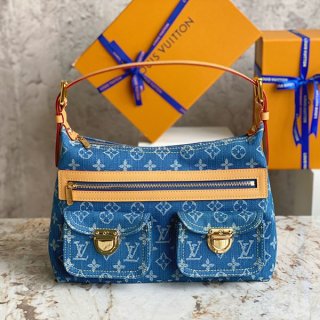 Louis Vuitton denim shoulder bag replica M44464