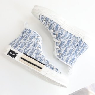 New Dior B23 Replica High Top Sneakers ★ Oblique Kasuri Jacquard 3SH118ZLA_H560