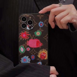 Louis Vuitton Replica YK Monogram Logo iPhone14/Pro Smartphone Case vus16182