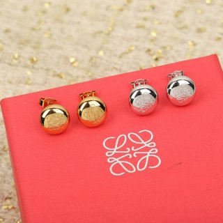 Loewe Anagram Pebble Stud Earrings Replica 2 Colors JANB239X01