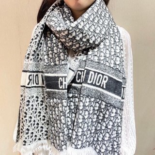 Immediate delivery Dior Oblique fake cashmere scarf muffler dee22708