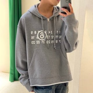 Stylish Maison Margiela MM6 Half Zip Hoodie Fake 2 Colors May06189