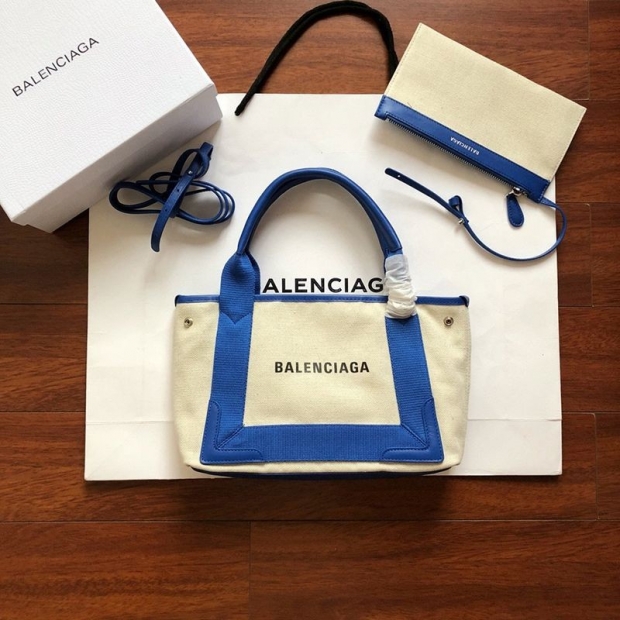 Hard to find Balenciaga Navy Cabas replica XS Blue 390346 AQ38N 4181