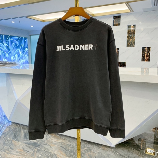 Tracked shipping Jil Sander hoodie parody logo embroidered sweatshirt hoodie Jit92031