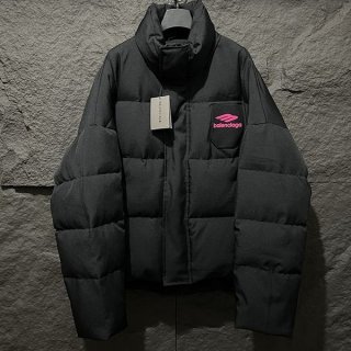 Recommended Balenciaga Logo Nylon Down Jacket Replica bal73226