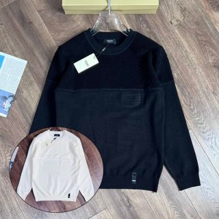 Cute Fendi Brown Wool Sweater Replica 2 Colors fec75098