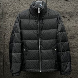 Classic and popular Gucci GG down jacket copy ☆ Black gux83880