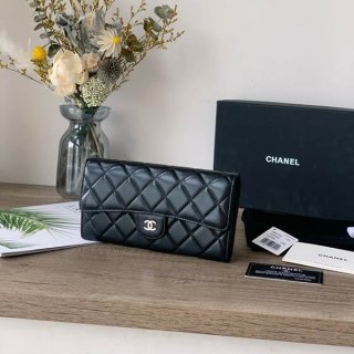 Very popular Chanel flap wallet replica ★ G metal fittings shr36682