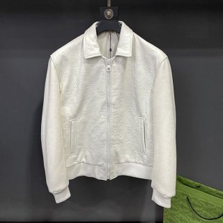 Hard to find Louis Vuitton replica monogram street style plain leather logo jacket vuh46689