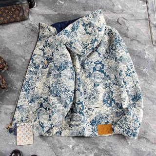 New and super limited edition? Louis Vuitton denim down jacket replica vur05191