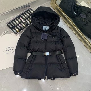 Prada Re-Nylon Down Jacket with Hood PUQ42634