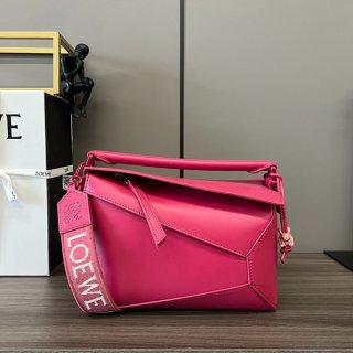 Super low price! Loewe Satin Calf Replica Puzzle Edge Shoulder Bag Small low90489