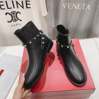 Valentino Rockstud Replica Calfskin Boots Vui20336