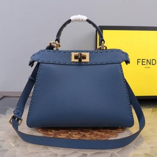 Rare Fendi Replica Peekaboo ISeeU Selleria Topstitch Bag fef60040