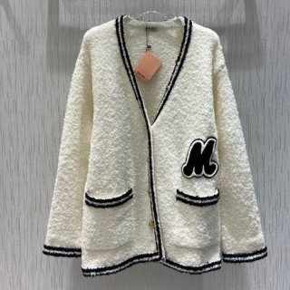 Sold out ☆ Miu Miu sweater copy ☆ Oversized logo mohair sweater? mys81908